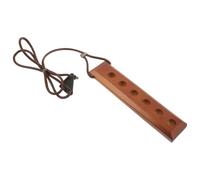 RUNROTOO Tope de Madera para Cello Antideslizante de 6 Agujeros | Distribuye la Presión, Ligero y Estable, Cuerda Incluida, para Aula de Música y Concierto
