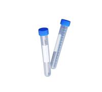 RUNROTOO Tubo de Centrífuga de Plástico 15 Ml con Fondo Redondo y Escala de Medición Precisa para Almacenamiento de Muestras en Laboratorio 50 Unidades