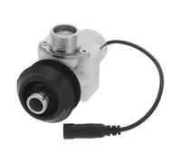 RUNROTOO Válvula de descarga de inodoro sin contacto - Válvula solenoide de descarga automática con sensor para inodoro, accesorio de mantenimiento de urinarios sin contacto para baños comerciales