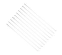 RUNROTOO Varillas Agitadoras de Vidrio Sólido 20 Cm, Pack 10 Unidades, Palillos Mezcladores Resistentes para Laboratorio, Cocteles, Miel y Café, Uso Científico E Industrial Reutilizable