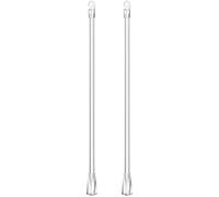 RUNROTOO Varillas para Cortinas de 2 Piezas en Pp, Soporte para Persianas Fácil de Instalar, Diseño Elegante y Funcional para Mejorar la Decoración del Hogar