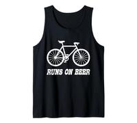 Runs on Beer Bicycle Rider - Cita divertida de ciclismo Camiseta sin Mangas