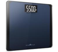 RunStar Báscula de Baño Digital con Números Gigantes y Plataforma Ancha, Capacidad 250kg/550 lb para Pies Grandes, Precisión de Peso Corporal Garantizada