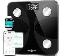 Runstar Báscula de Baño Digital Inteligente con App hasta 180kg | Análisis de 13 Composición Corporal (Grasa, Músculo, IMC, Agua) y Alta Precisión para Hombres y Mujeres