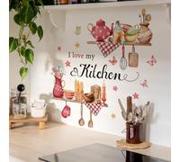 Runtoo: pegatinas de pared con frases y citas; decoración divertida para la cocina, especias, comida, adhesivo de pared para cocina, comedor, puertas de armario; decoración de pared