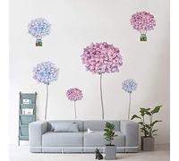 Runtoo Pegatinas de Pared Flores Stickers Adhesivos Vinilo Diente de León Decorativas Salon Dormitorio Habitacion Bebe