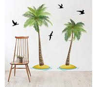 Runtoo Pegatinas de Pared Palmeras Grandes Stickers Adhesivos Vinilo Tropical Árboles Decorativas Salon Dormitorio Habitacion Bebe