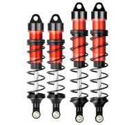 Runup Amortiguador delantero y trasero ajustable para 1/8 ARRMA Typhon 6S, Trax-Sledge Alum, FS Racing JLB HSP LRP Hobao Hongnor DF Truggy (rojo delantero y trasero)