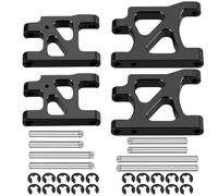 Runup Brazo de suspensión inferior (delantero y trasero) de aleación de aluminio para coches TA-mi-ya TA01 1/10 RC Drift Cars - Piezas de tuning (negro)