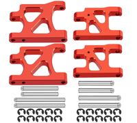 Runup Brazo de suspensión inferior (delantero y trasero) de aleación de aluminio para TA-mi-ya TA01 1/10 RC Drift Cars - Piezas de tuning (rojo)