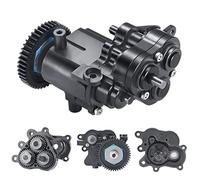 Runup Caja de cambios de metal con embrague de zapatilla de cambio y engranajes internos de transmisión para 1/10 RC Crawler TRX4 TRX6 Upgrade