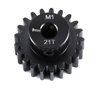 Runup CrMo Acero 5 mm M1 Piñón 20T-25T Engranaje Motor para 1/8 ARRMA KRATON 6S 1/10 Arrma HSP Redcat Losi HPI E-Revo VXL MAXX (21T)
