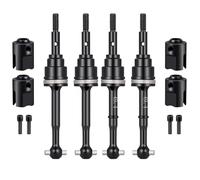 Runup Eje de transmisión de acero al carbono CVD delantero/trasero con vasos de transmisión para 1/10 Traxxas Mini Slash Rally RC actualización (delantera y trasera)