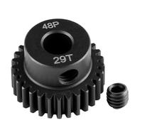 Runup Engranaje de piñón de acero 48P 5 mm de diámetro 17-29T para Arrma HPI Kyosho Losi Axial Tra-xxas Tamiya 1/5 1/6 1/8 1/10 RC Coche Monster Truck Buggy (29T)