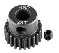 Runup Engranaje de piñón de acero 48P 5 mm de diámetro 17-29T para Arrma HPI Kyosho Losi Axial Tra-xxas Tamiya 1/5 1/6 1/8 1/10 RC Coche Monster Truck Buggy (23T)