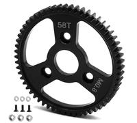 Runup Engranaje principal de acero al carbono 54T 56T 58T engranaje principal 32P 0,8 M para 1/10 Tra-xxas Slash Platinum Rustler Stampede 4x4 VXL 2WD Jato Rally E-REVO Summit T-Maxx (58T)