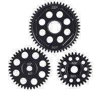 Runup Juego de engranajes de transmisión de acero al carbono 50T/40T/30T Trans Gears para Losi 1:4 Promoto-MX Motocicleta Dirt Bike RTR