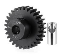 Runup Piñón de acero 32P 5 mm 26T 27T 28T 29T 30T 31T 32T 33T 34T 35T 36T 37T 38T Motor Transmisión para 1/10 1/8 1/6 1/5 RC Auto Parts (29T)