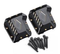 Runup RC Diff Cubierta 2pcs Latón Eje Cubierta Negro Recubrimiento Actualización Piezas para 1:10 RC Crawler TRX-4