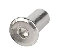 Runxingfu Tuercas de Barril Acero Inoxidable - M5 Rosca Interna Tuercas de Barril Tuerca Cilíndrica Casquillo Hexagonal Tornillo Inserto Tuerca de Remache Bloqueo Tornillos o Pernos