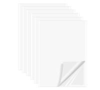 runxsam 21 Hojas A4 Cinta Doble Cara Extrafuerte, A4 Cinta Adhesiva Doble Cara Transparente Extra Fuertes para Envoltura de Regalos, DIY Manualidades, Decoración