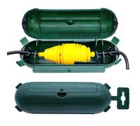 RUNYU® Protector Enchufe Exterior, Pack de 2 Caja Estanca Exterior para Uso En Exteriores Resistente Al Sgua Y Al Polvo