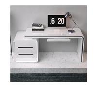 RUNZE765Z Escritorio de Oficina clásico Mesa de Pc, Escritorio for el hogar, Sencillo for Estudiantes, Pintura Dental Moderna y Sencilla, Oficina, Escritura para Escribir(140 * 60 * 75cm)
