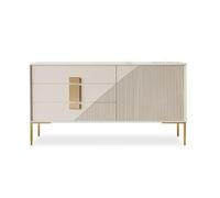 RUNZE765Z Mesa pequeña Salon Aparador Tipo Buffet con Almacenamiento y Soporte for TV, Moderno gabinete de credenza Decorativa for Sala Estar, Comedor, Dormitorio Pasillo Mesa de Centro Salon