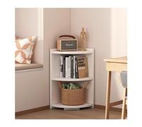 RUNZE765Z Mesa pequeña Salon Gabinete de Esquina Triangular Pared Estante Almacenamiento Lateral Piso a Mesa de Centro Salon(40 * 40 * 90cm)