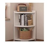 RUNZE765Z Mesa pequeña Salon Gabinete de Esquina Triangular Pared Estante Almacenamiento Lateral Piso a Mesa de Centro Salon(30 * 30 * 90cm)