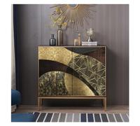 RUNZE765Z Mesa pequeña Salon Organizador de aparador Cocina, Armario Decorativo Organizador Oficina con Puertas y estantes for Entrada, Sala Estar Dormitorio Mesa de Centro Salon(100 * 40 * 90cm)