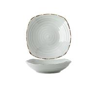 RUNZE765Z Tazones para salsa Plato de cerámica cuadrado roscado de 6 pulgadas for aperitivos y postres Vintage for el hogar plato for salsa for mojar Tazas de Salsa