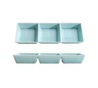 RUNZE765Z Tazones para salsa Plato de mezcla de celadón, cuenco for salsa de barbacoa comercial for el hogar, plato de inmersión distribuido, plato for aperitivos, 1 unidad Tazas de Salsa(Blue)
