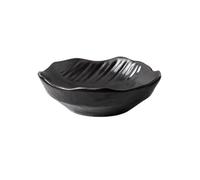 RUNZE765Z Tazones para salsa Vajilla personalizada for Hotel, plato frío con forma creativa, ensaladera, plato de cerámica Retro for aperitivos, plato for salsa Tazas de Salsa(Negro)
