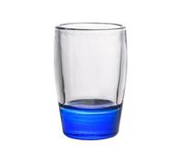 RUNZE765Z Vasos de cocina Vaso de chupito con base color, 1,5 oz. Vasos transparentes gruesa for whisky, tequila, vodka, licores y aguardientes para zumos(Dark Blue)