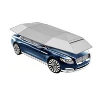 RUODATONLY Carpa Paraguas para Automóvil Completamente Automática, Sombrilla Plegable Portátil para Cochera, Aislamiento Térmico Exterior, Protección Solar En El Techo con Control Remoto 5.2M-Grey