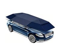 RUODATONLY Carpa Paraguas para Automóvil Completamente Automática, Sombrilla Plegable Portátil para Cochera, Aislamiento Térmico Exterior, Protección Solar En El Techo con Control Remoto 4.6M-Blue