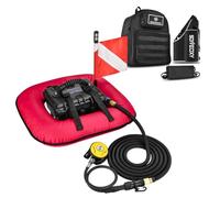 RUODATONLY Sistemas de Buceo, Ventilador de Buceo sin Tanque Snuba con baterías Recargables, Sistemas de Buceo con Manguera, 60-70 min, Profundidad máxima de Buceo 30 pies, para Buceo y Pesca Red
