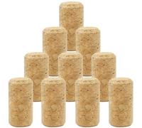10 Piezas Corchos de Vino,Tapon Corcho,Tapones de Corcho,Tapones Corcho,Tapones de vino,para Surtido de Botellas de Vino y Decoraciones de Bricolaje,Longitud 38mm,Ø 21mm