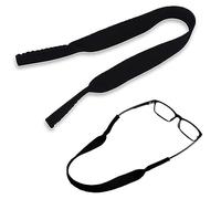 RUOJLING 2 Piezas Cordon Gafas de Sol,Cordon Gafas,Cuerda para Gafas,Cordones para Gafas,Cuerda Gafas de Sol,Correa Gafas,Correa de neopreno para Retención Gafas,para Niños,Hombres,Mujeres,Negro