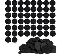 RUOJLING 50 Piezas Protector Sillas Patas, Protector Patas Sillas, Fieltro Adhesivo Muebles, Almohadillas Redondas, Autoadhesivos, Negro (25mm)