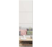 Ruomeng Azulejos de Espejo de Pared de Longitud Completa, 12 x 10 Pulgadas, 4 Piezas sin Marco, Espejo de Cuerpo Completo para el hogar, Gimnasio, tocador, Dormitorio, Sala de Estar