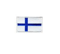 Ruoming Ruoming - 1 parche termoadhesivo bordado con bandera nacional, 3.15 x 2 pulgadas, para ropa, bolsas (Finlandia)