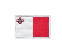 Ruoming Ruoming - 1 parche termoadhesivo bordado con bandera nacional, 3.15 x 2 pulgadas, parches adhesivos bordados para ropa, bolsas (Malta)