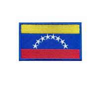 Ruoming Ruoming - 1 parche termoadhesivo bordado con bandera nacional, 3.15 x 2 pulgadas, parches adhesivos bordados para ropa, bolsas (Venezuela)