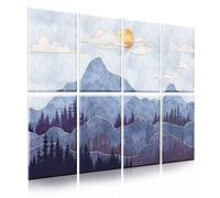 Ruonin.X Paquete de 8 paneles acústicos decorativos de 0.47 x 31 pulgadas, paneles de pared acústicos insonorizados, mejor acústico que la espuma, adecuado para estudios de grabación y tratamientos