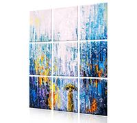 Ruonin.X Paquete de 9 paneles acústicos para pared. Panel decorativo de absorción de sonido de 35 x 47 pulgadas, paneles de pared acústicos insonorizados, mejor acústico que la espuma, adecuado para