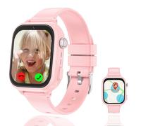 Ruopoem 4G Reloj Inteligente Niño, Smartwatch Niños con GPS y Llamadas WiFi Videollamada SOS Voz Chat Teléfono Impermeable Modo Clase Juego Cámara Despertador, Reloj GPS Niños Regalo Niña Estudiante