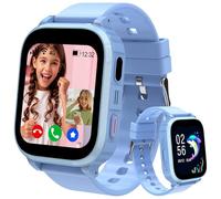 Ruopoem Reloj Inteligente Niño 4G, Reloj GPS Niños Localizador y Llamadas, Smartwatch Niños con Tarjeta SIM Videollamada SOS Chat SMS Juego Despertador IP68 Modo Clase, Regalo Niña Niño