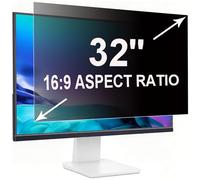 ruord Protector de Privacidad Monitor 32 Pulgadas 16:9 (70.8x39.8cm) - Filtro Luz Azul & Anti-Reflejo, Desmontable | Filtro Privacidad PC para Oficina